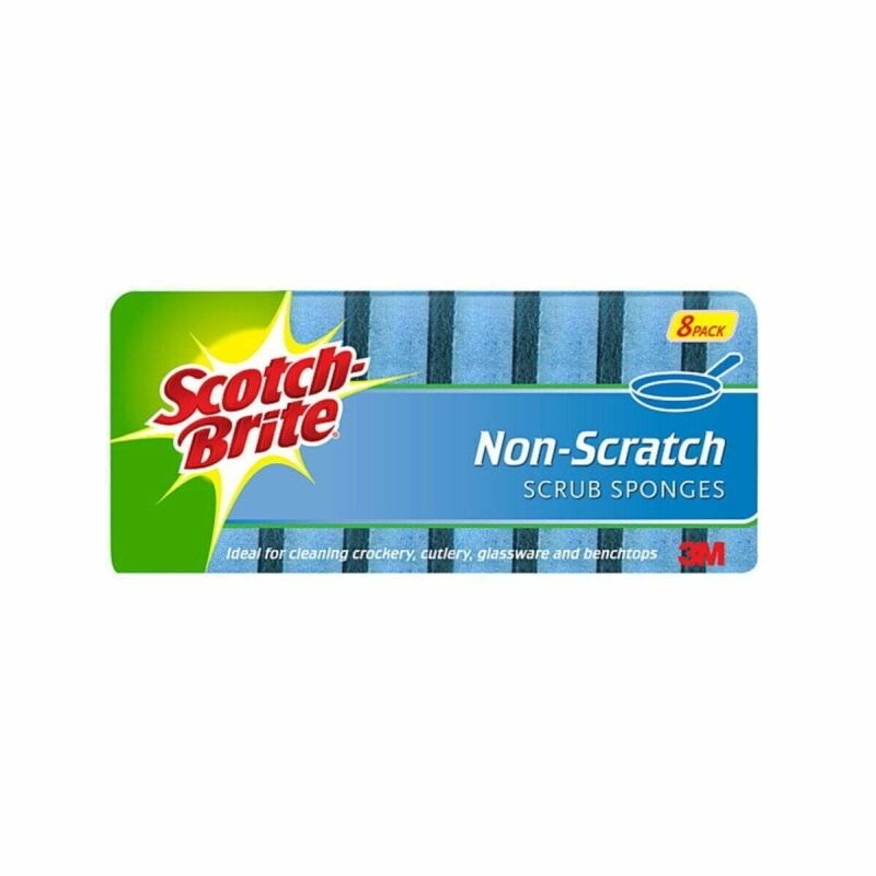 ScotchBrite Scrub Sponge Noscratch Pack Of 8