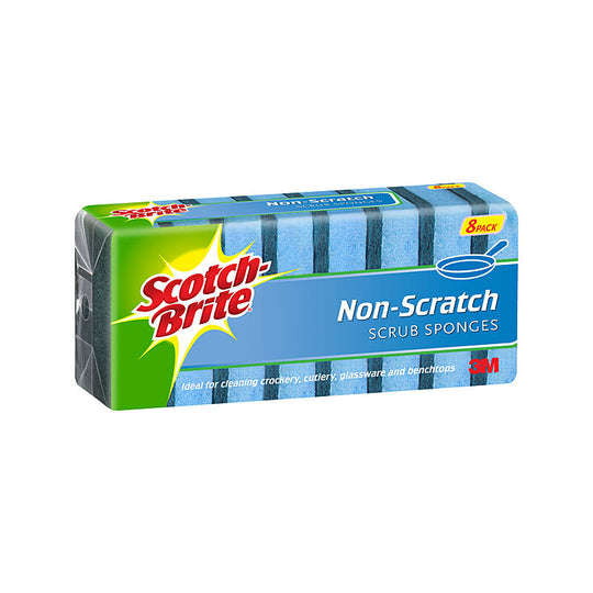 ScotchBrite Scrub Sponge Noscratch Pack Of 8