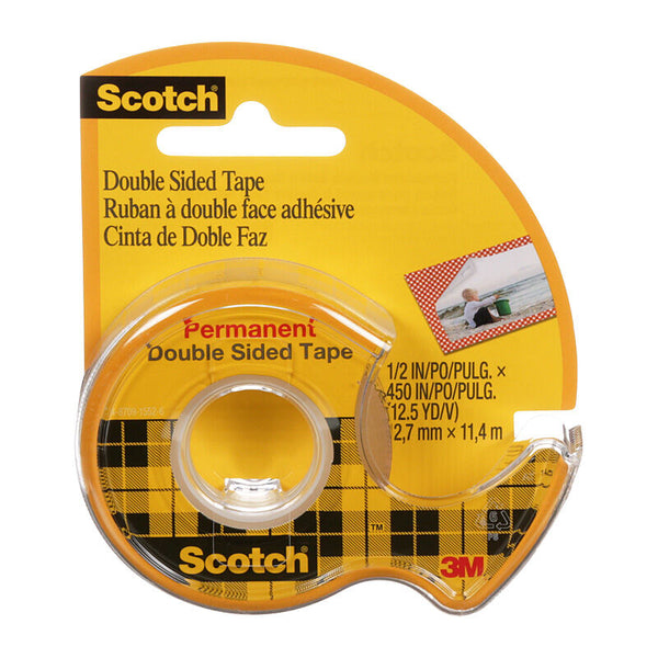 Sct Double Sided Tape 137DM-2 12.7mmX11.4M Pack Of 3 Box Of 6 Pack Of