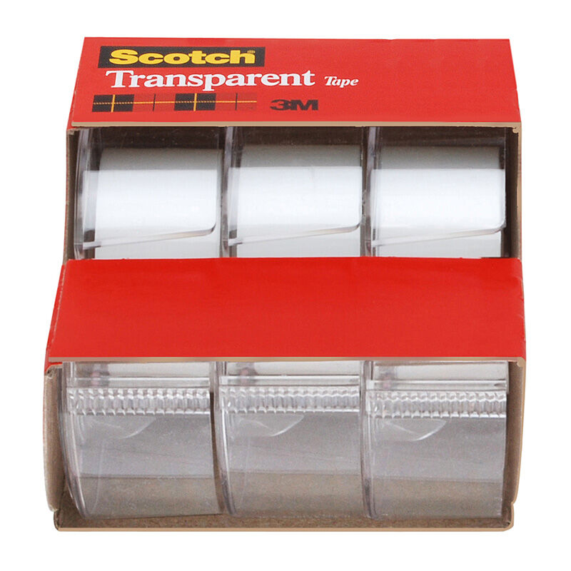Scotch Transp Tape 3157S 19mmX7.62M Pack Of 3 Box Of 6