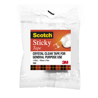 Scotch Tape 502 18mmX66M Box Of 8