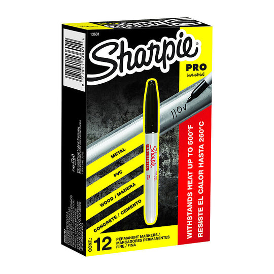 Sharpie Fineindustrial Marker Black Box Of 12