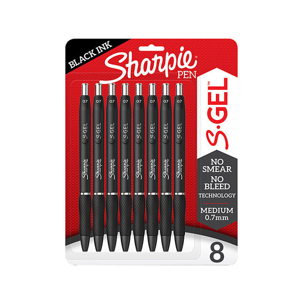 Sharpie Retrpen 0.7 Black Pack Of 8