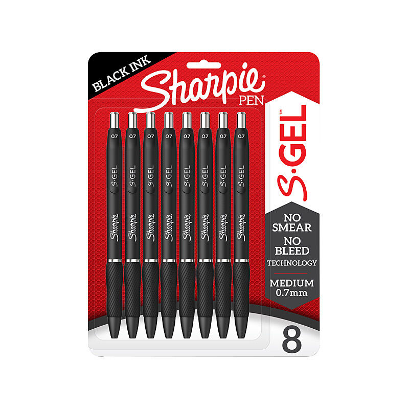 Sharpie Retrpen 0.7 Black Pack Of 8