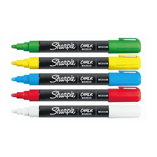 Sharpie Chalk Wet Markr Assorted Pack Of 5 Box Of 4