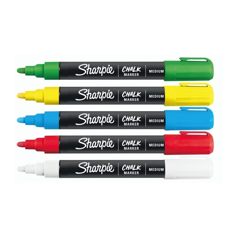 Sharpie Chalk Wet Markr Assorted Pack Of 5 Box Of 4