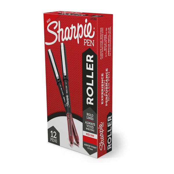 Sharpie Rb 0.7mm Arrow Pt Red Box Of 12
