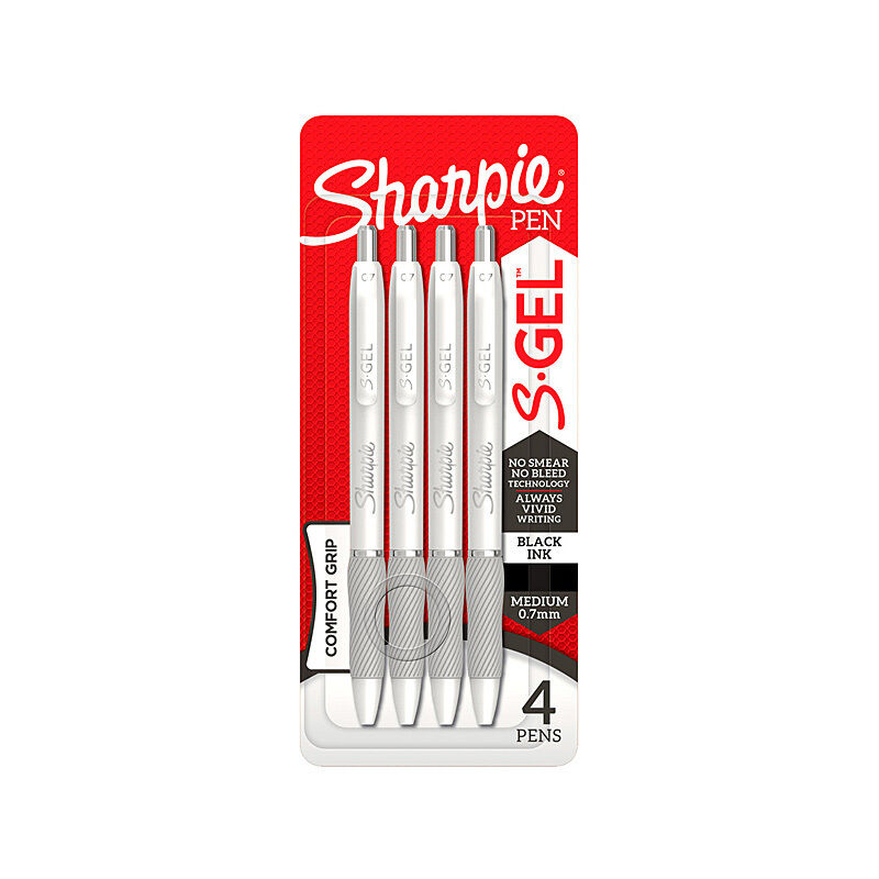 Sharpie Gelwh4/black Pack Of 4 Box Of 6
