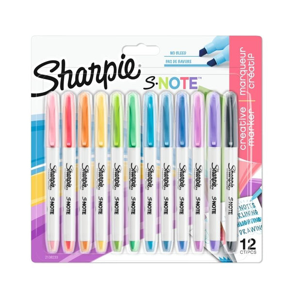 Sharpie S-Note Markers Pack Of 12 Box Of 12