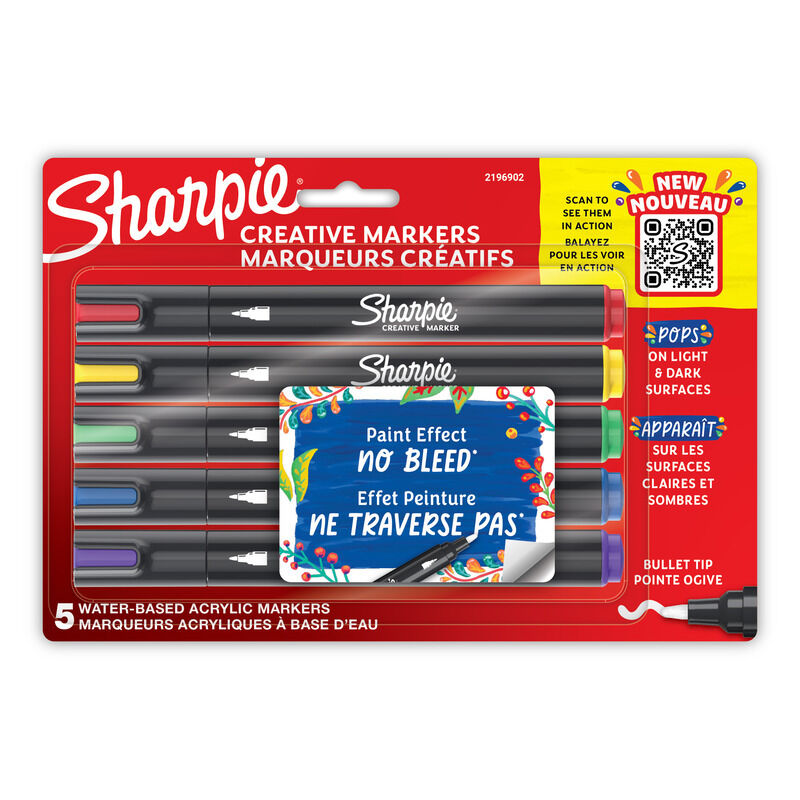Sharpie Creat Marker Bullet Assorted Pack Of 5 Box Of 6