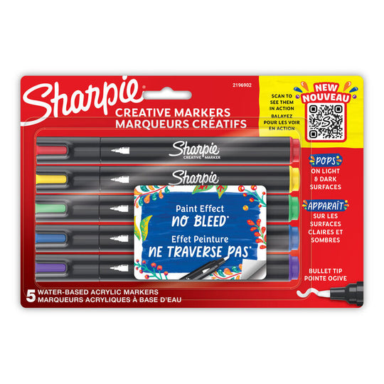 Sharpie Creat Marker Bullet Assorted Pack Of 5 Box Of 6