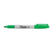 Sharpie Permanent Markr Fine Point Green Box Of 12
