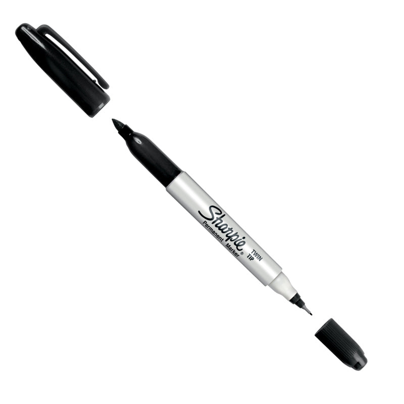 Sharpie Marker Twintip Black Box Of 6