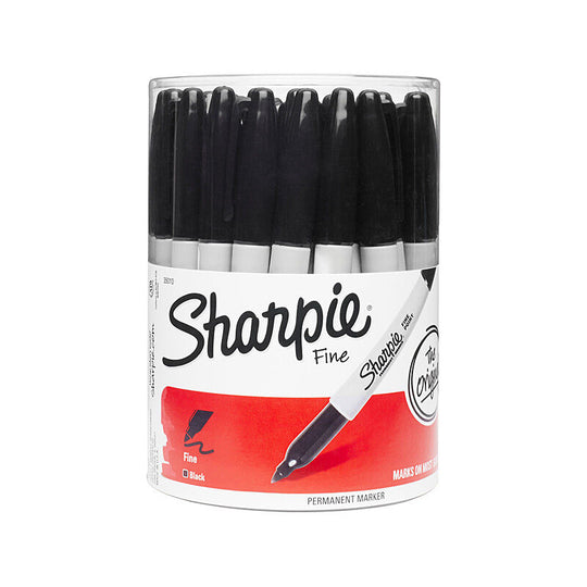 Sharpie Fine Black Canister Pack Of 36