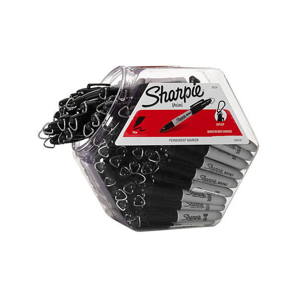 Sharpie Mini Fine Black Canister Pack Of 72
