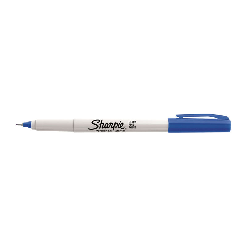 Sharpie Ultra Fine Point Permanent Marker Blue Pack Of 12
