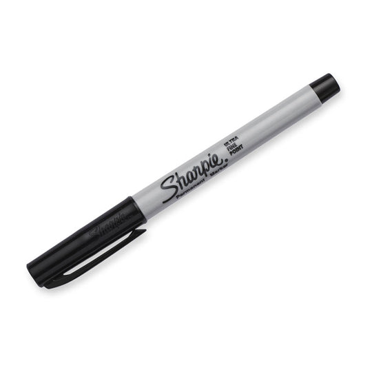 Sharpie Permanent Marker Ufp Black Pack Of 2 Box Of 6