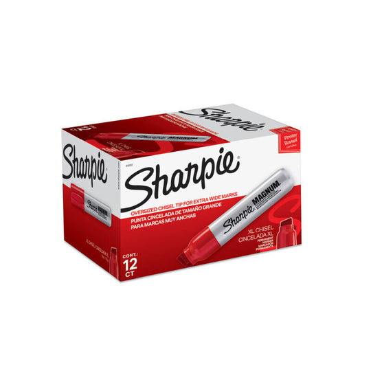 Sharpie Magnum Permmark 44 Red Pack Of 12