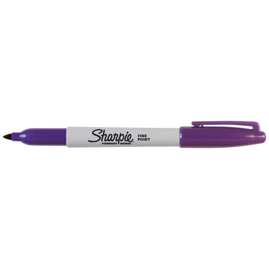 Sharpie Fine Permanent Marker Purple Box of 12