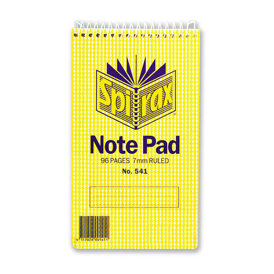 Spirax 541 Notebook 147X87mm 96 Page T/o Pack Of 20