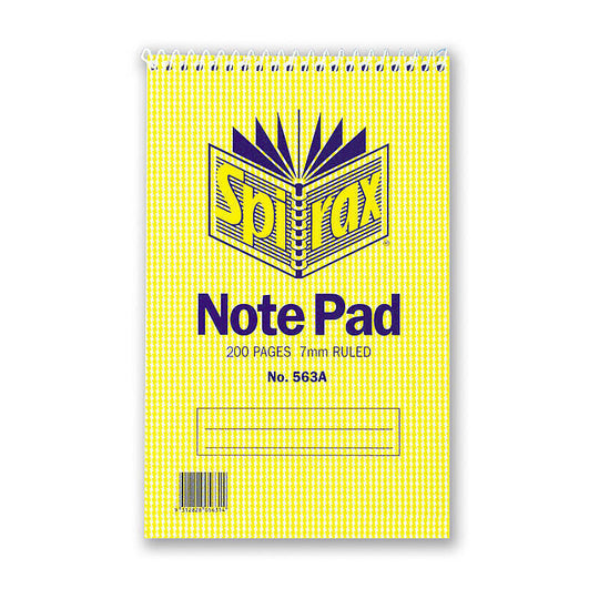 Spirax 563A N/book Reporter 200X127 T/o 200Pg Pack Of 10