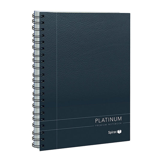 Spirax 401 Platinum Notebook A5 200 Page Black Pack Of 5