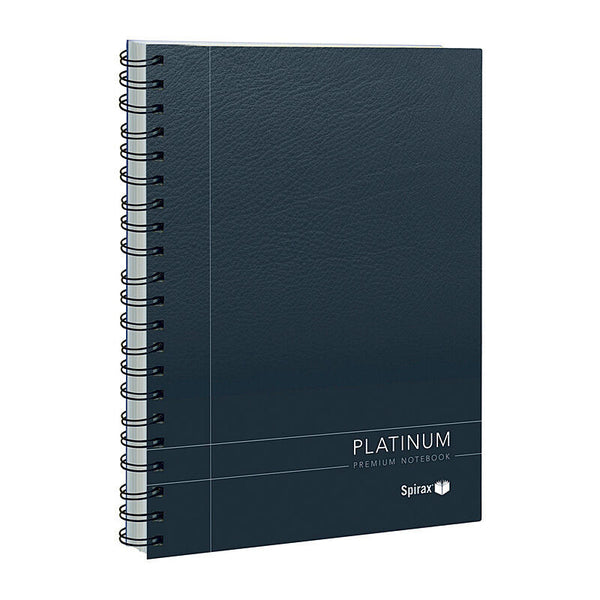 Spirax 401 Platinum Notebook A5 200 Page Black Pack Of 5