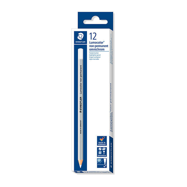 Staedtler Nonperm Marker White Box Of 12