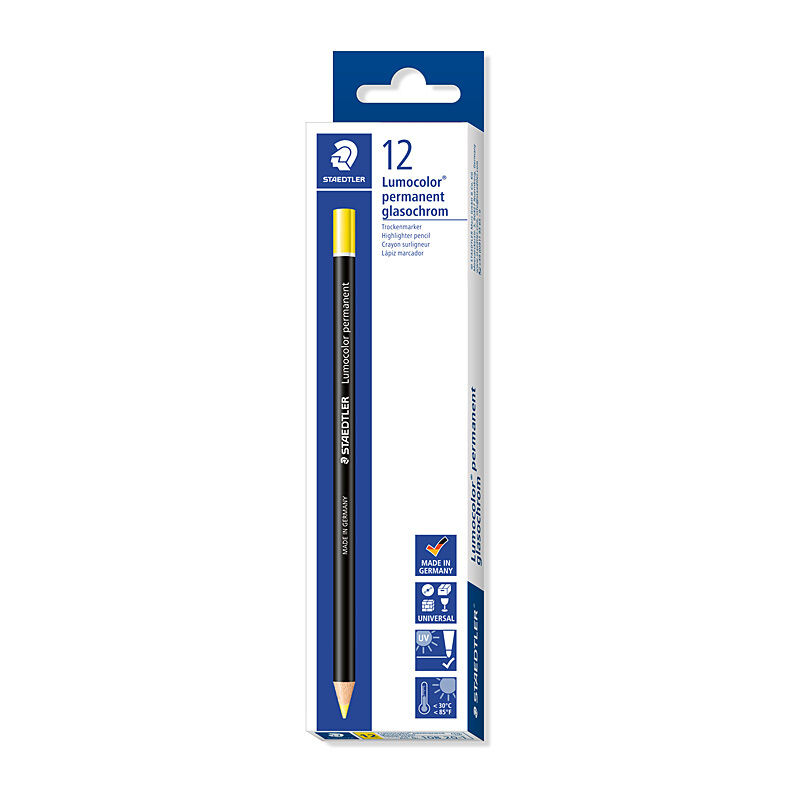 Staedtler Permanent Pencil Yellow Box Of 12