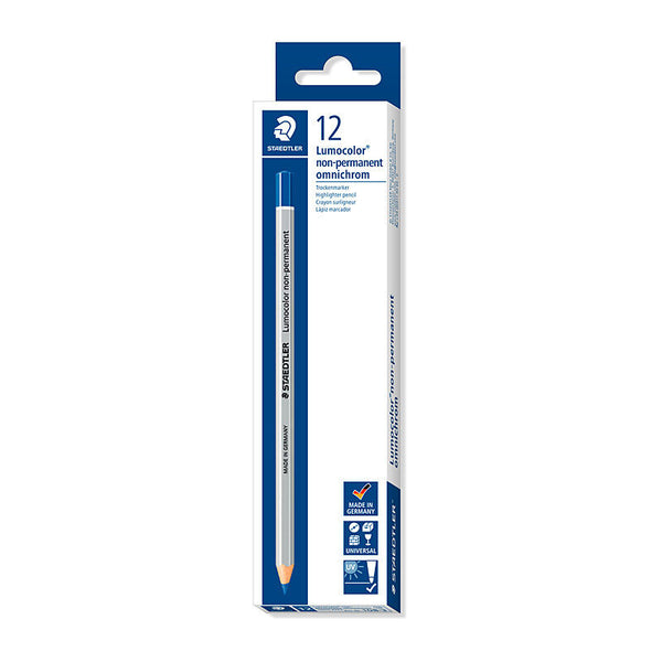 Staedtler Nonperm Marker Blue Box Of 12