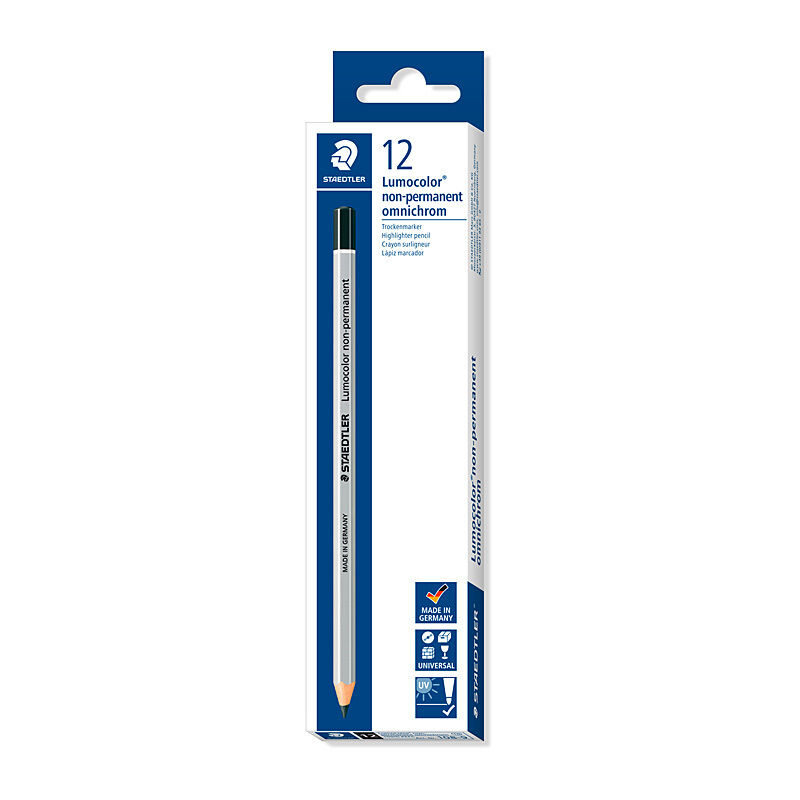 Staedtler Nonperm Marker Black Box Of 12