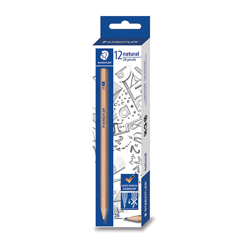 Staedtler Natural Pencil 2B Box Of 12