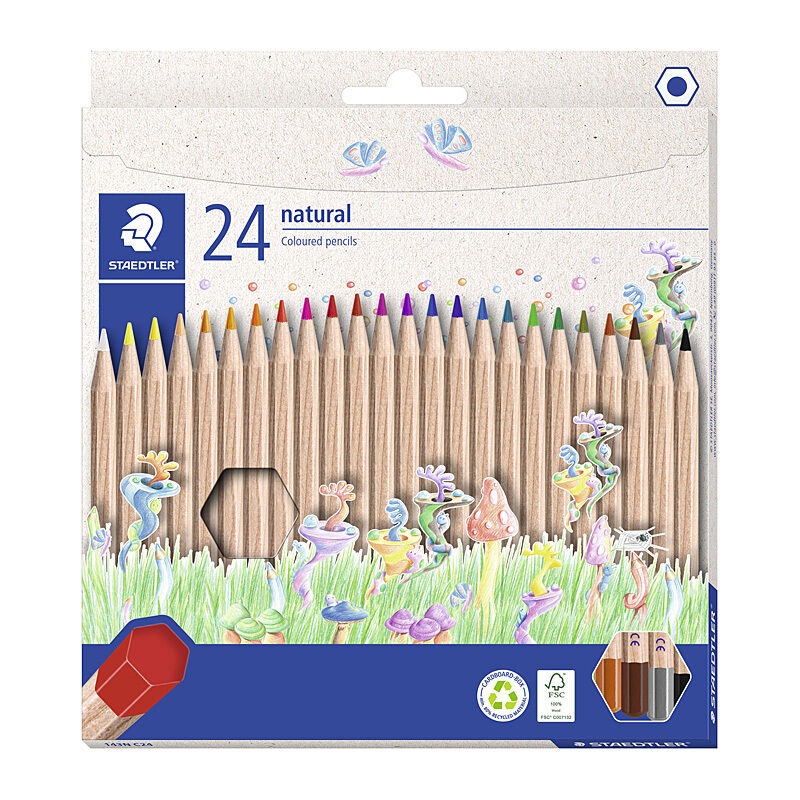 Staedtler Nat Colour Pencil Box Of 24