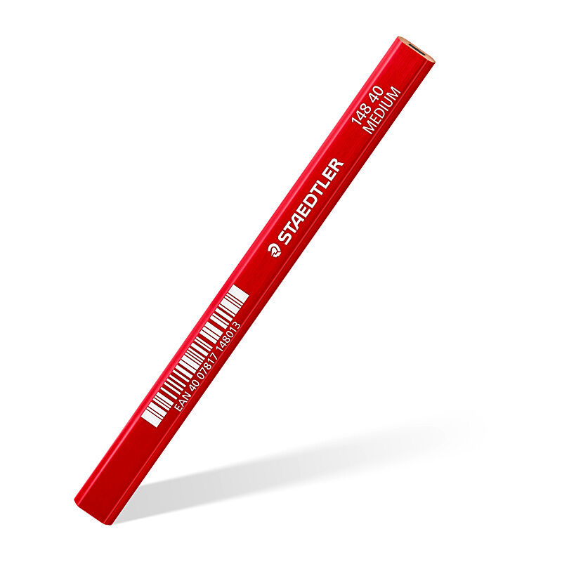 Staedtler Carpenter Pencil Red Lacquer 2H Pack Of 12