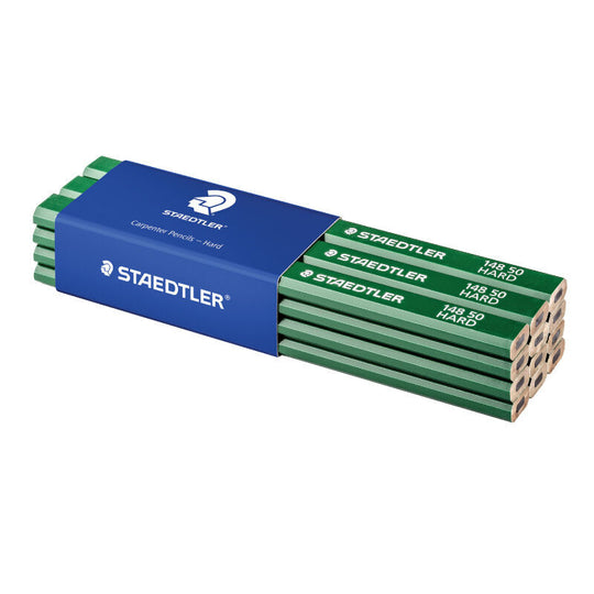 Staedtler Carpenter Pencil Green Lacquer 6H Pack Of 12