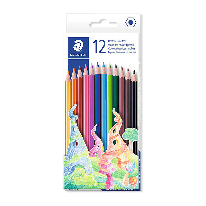 Staedtler Hex Colour Pencil Box Of 12
