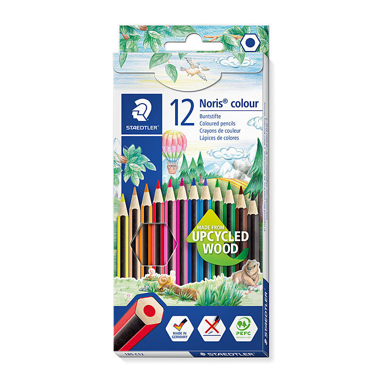 Staedtler Noris Hex Colour Pencil Box Of 12