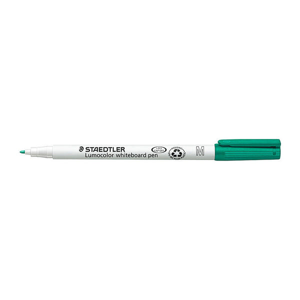 Staedtler Lumocolor Whiteboard Pen Green Box Of 10