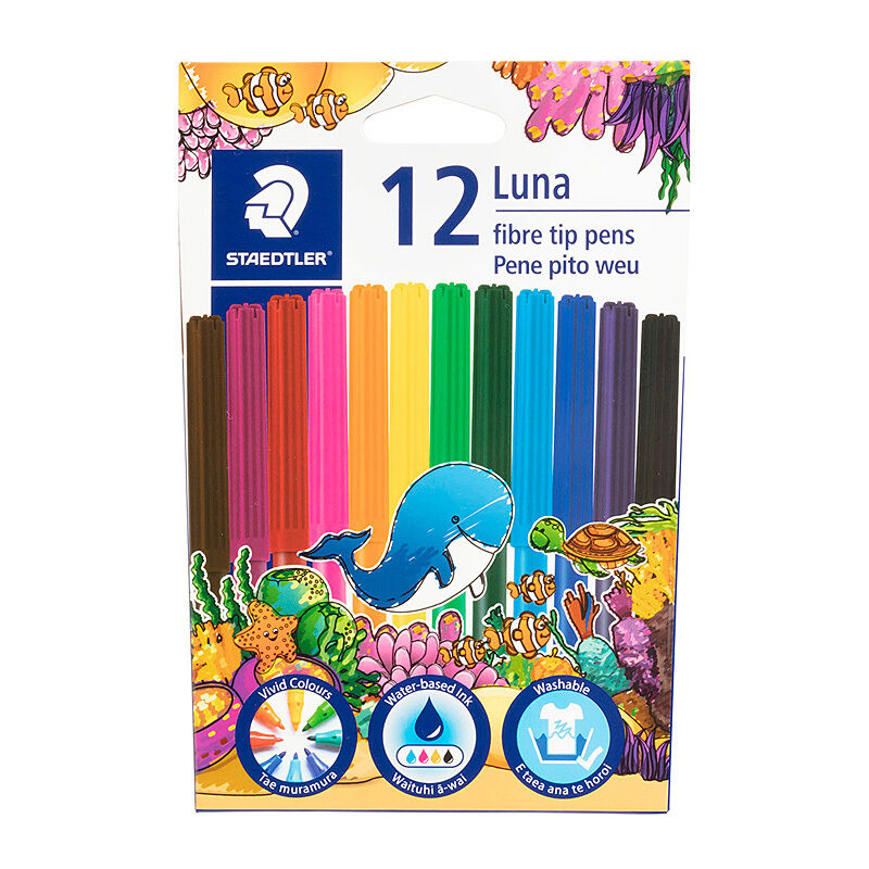 Staedtler Luna Felt Tip Assorted Box Of 12