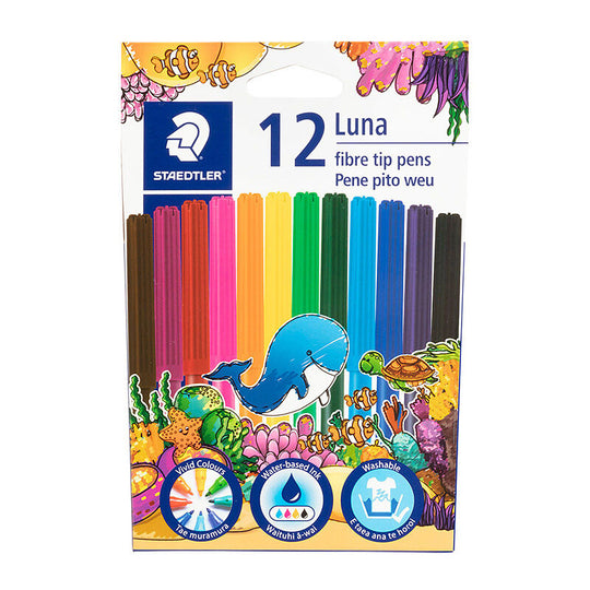 Staedtler Luna Felt Tip Assorted Box Of 12