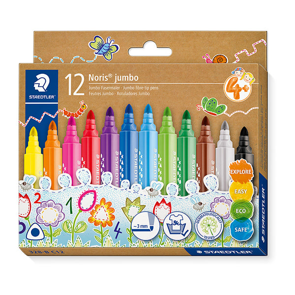 Staedtler Norisfibre 3mm Assorted Wallet of 12