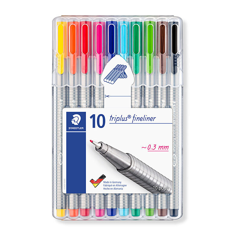 Staedtler Triplus 334 Fine Pack Of 10