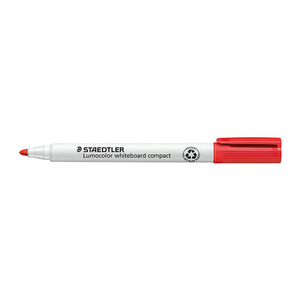 Staedtler Lumocolor Whiteboard Compact Bullet Red Box Of 10