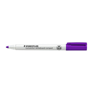 Staedtler Lumocolor Whiteboard Compact Bullet Purple Box Of 10