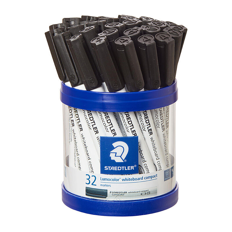 Staedtler Compact Whiteboardmrk Black Cup32