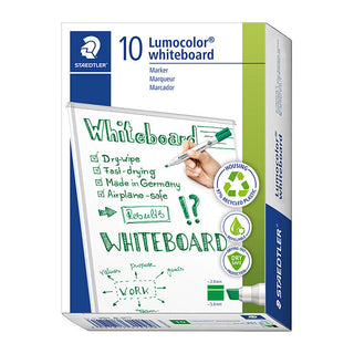 Staedtler Lumocolor Whiteboard Marker Compact Green Box Of 10