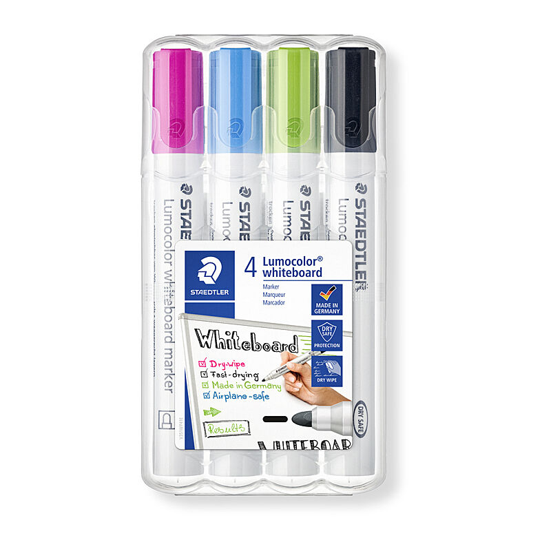 Staedtler Whiteboardmrk 351 Bulldog Brt Wallet of 4