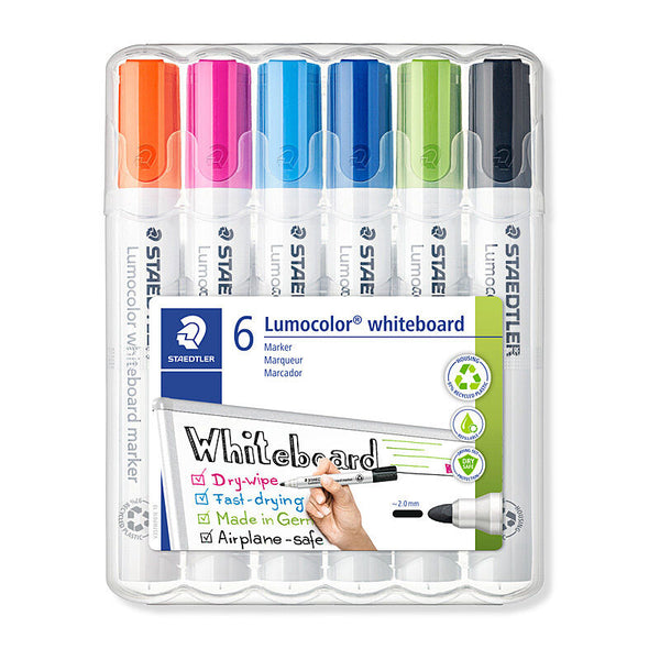 Staedtler Whiteboardmrk 351 Bulldog Brt Wallet of 6