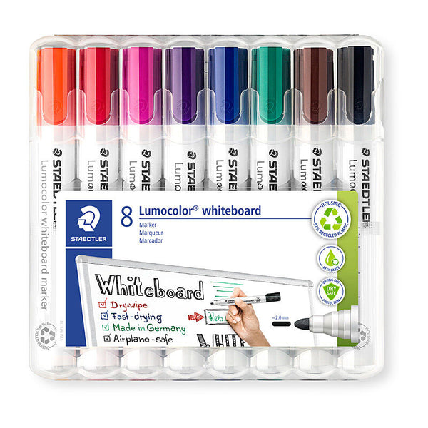 Staedtler Whiteboardmrk 351 Bulldog Assorted Box Of 8