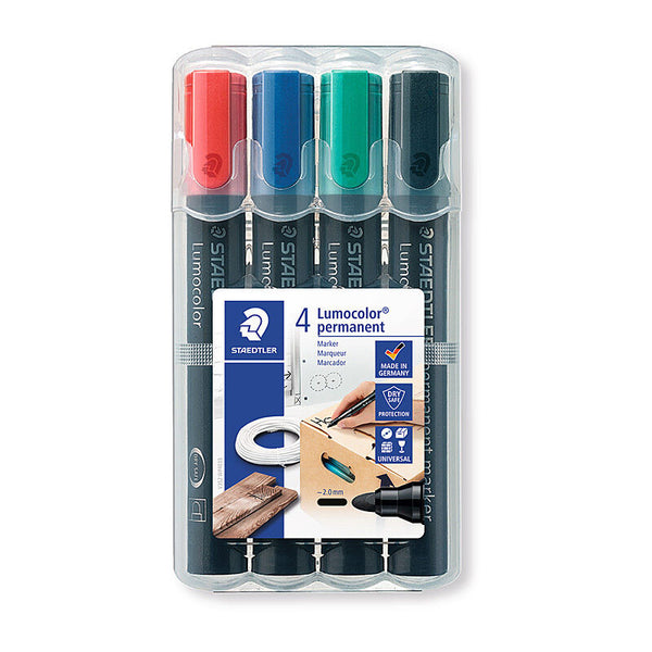 Staedtler Permanent Marker 352 Bulldog Assorted Box Of 4